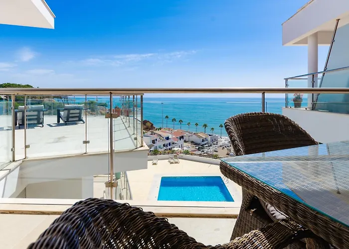 Penthouse Apartment, Superb Sea View 1 Bedroom, Verandas Do Mar At02 Апартаменты