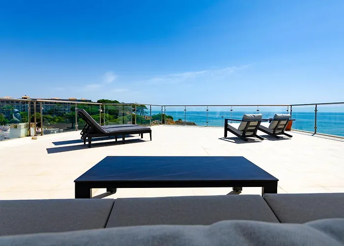 Penthouse Apartment, Superb Sea View 1 Bedroom, Verandas Do Mar At02 公寓 阿尔布费拉