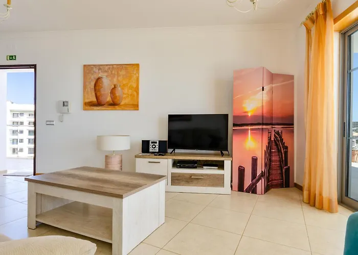 公寓 Penthouse Apartment, Superb Sea View 1 Bedroom, Verandas Do Mar At02 阿尔布费拉