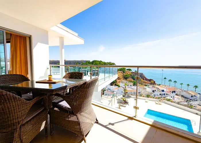 Penthouse Apartment, Superb Sea View 1 Bedroom, Verandas Do Mar At02 阿尔布费拉